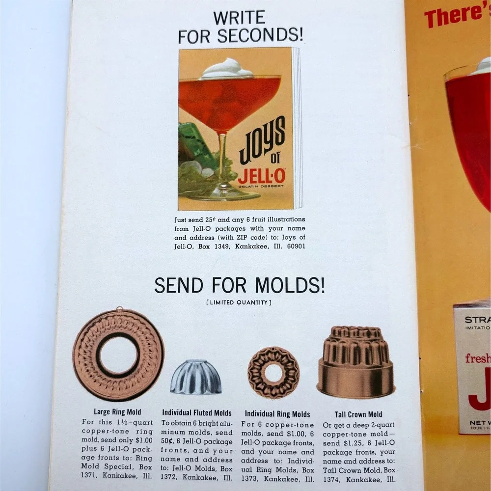 Vintage Joys of Jell-O Gelatin Dessert Recipe Booklet 6th Edition General Foods